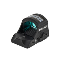 Holosun HE507C X2 ACSS Vulcan green dot sight with the Solar Failsafe panel on the hood