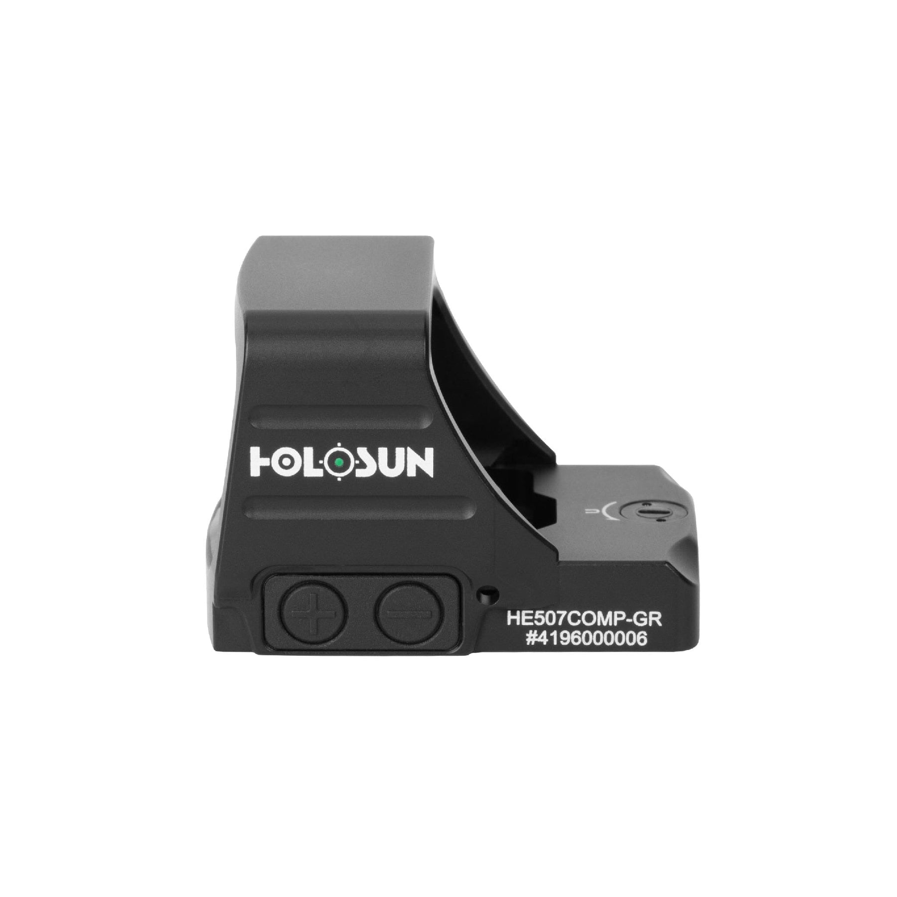 HE507COMP green dot sight showing the 1.1 x 0.87 in competition window