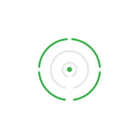 HE507COMP green reticle brightness levels, covering daylight and night-vision compatible settings