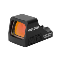 Holosun HE507K-GR-X2 green dot sight showing the switchable dot, circle and circle-dot reticle