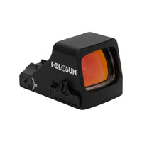 Holosun HE507K X2 green multi-reticle sight with its open emitter on the compact K footprint