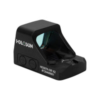 Holosun HE507K X2 green dot sight in a matte black 7075-T6 aluminium housing
