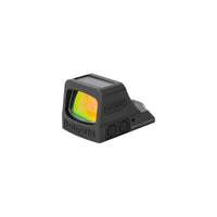 Holosun HE508T X2 green dot sight, HE508T-GR-X2, showing the dot, circle and circle-dot reticles