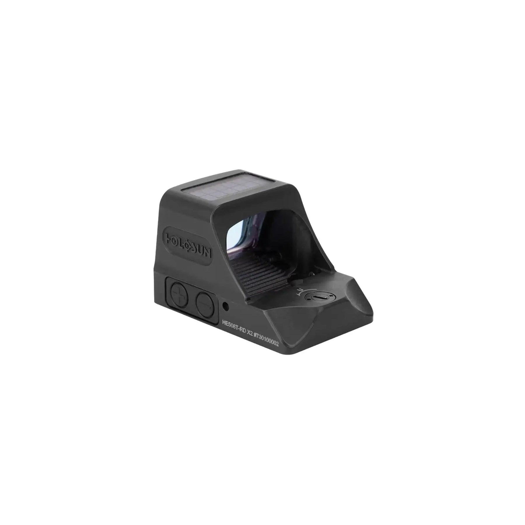 Holosun HE508T X2 brightness controls giving eight daylight and four night-vision settings