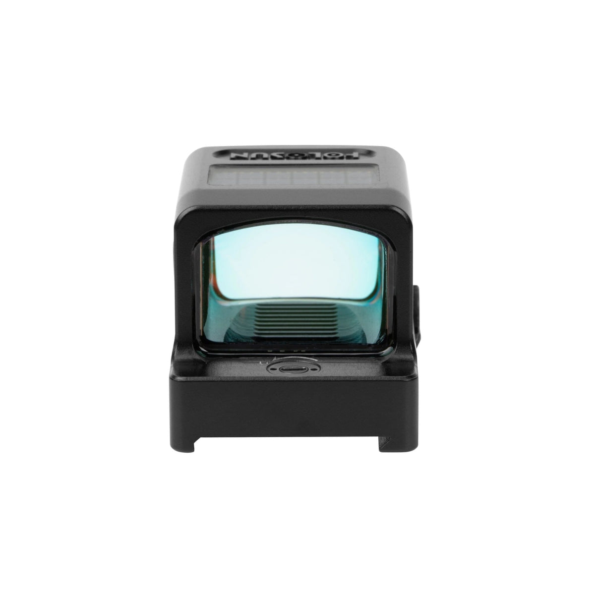 Holosun HE509T X2 green dot sight showing daylight and night-vision brightness levels