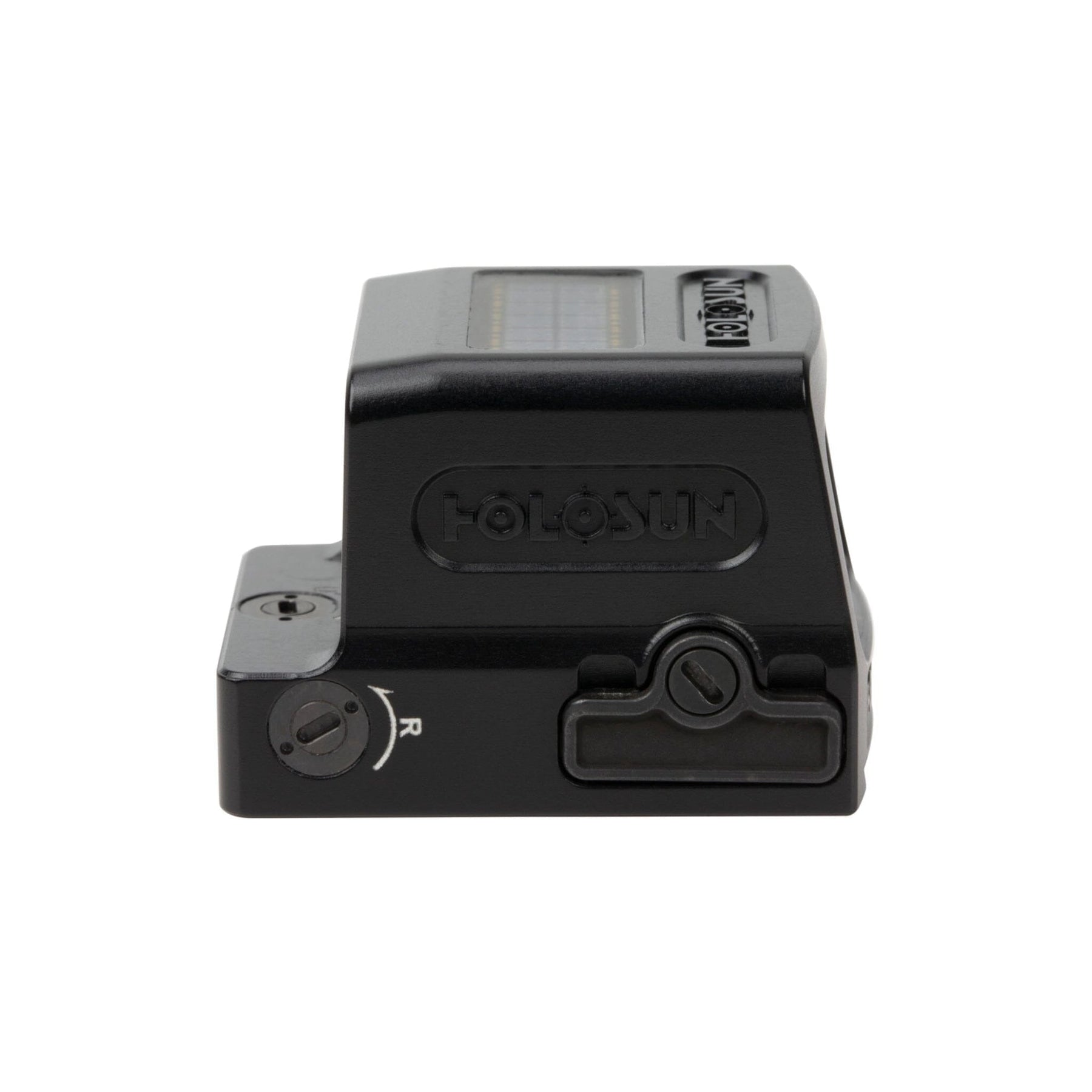 Holosun HE509T X2 red dot sight in its Grade 5 titanium housing built for duty use