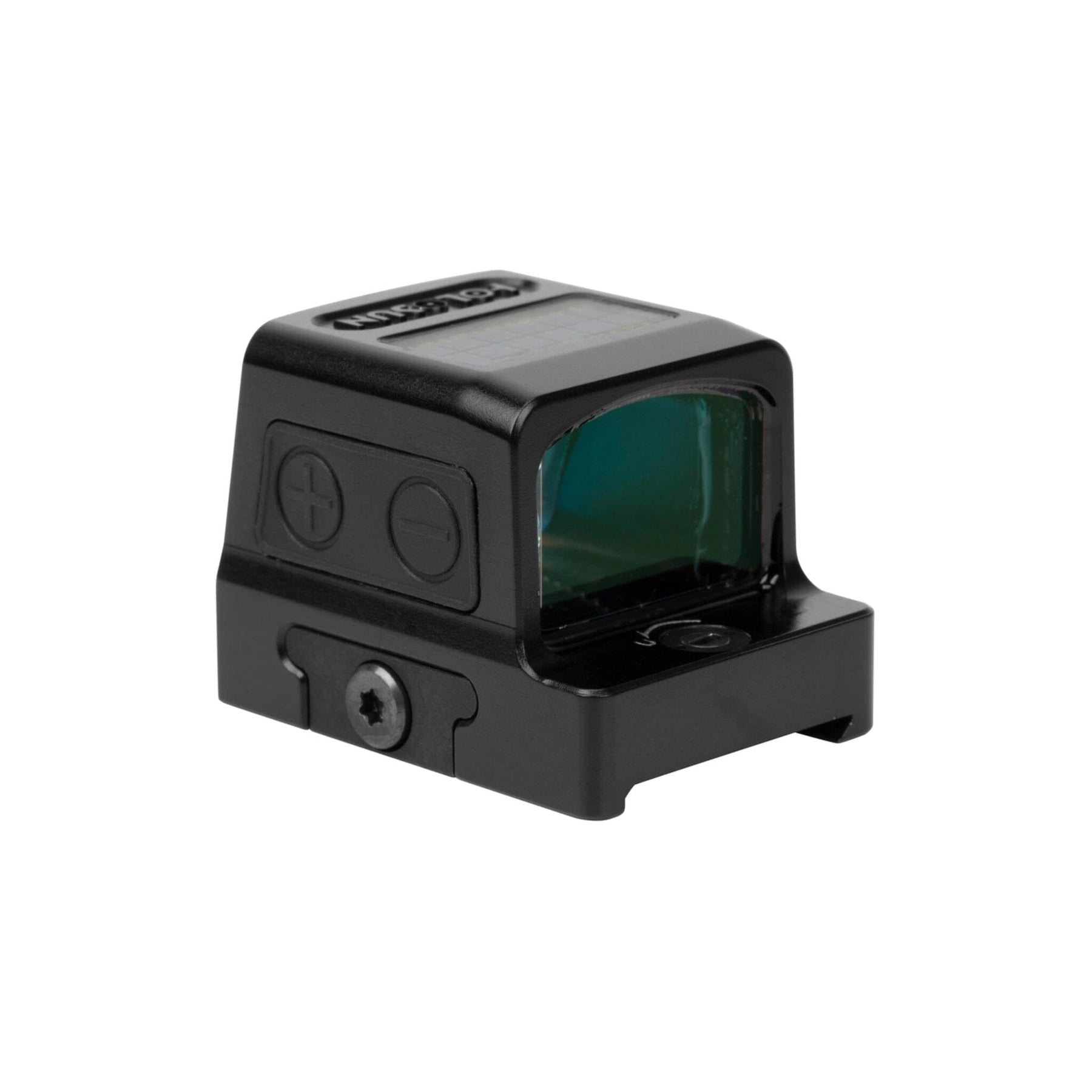 Holosun HE509T X2 red dot sight showing the viewing window sized for a pistol slide