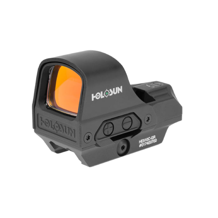 Holosun HE510C green dot sight with the switchable dot, circle or circle dot reticle