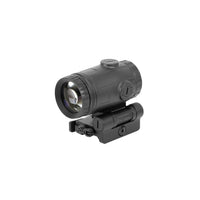 Holosun HM3X Micro 3x magnifier with a shortened 7075 T6 aluminium body for use behind a red dot sight