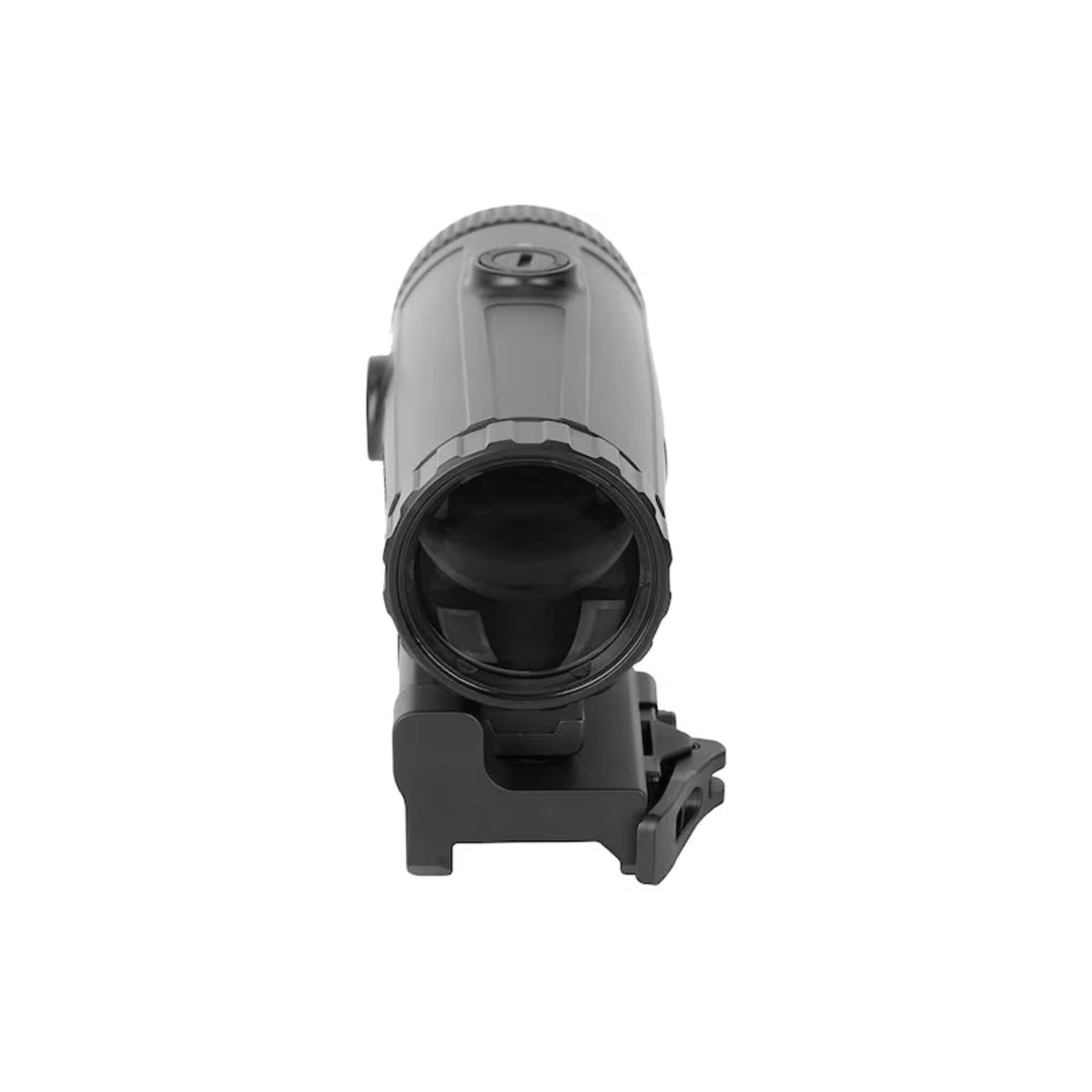 Holosun HM6X 6x magnifier showing the dioptre adjustment ring used to sharpen the image