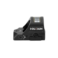Holosun HS407C X2 red dot sight with its open emitter and RMR footprint for slide mounting