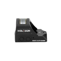 Holosun HS407C X2 red dot sight in its matte black 7075-T6 aluminium housing