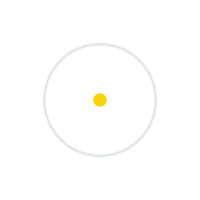 Holosun HS407C X3 gold dot sight, an amber aiming point chosen for contrast against red and orange targets