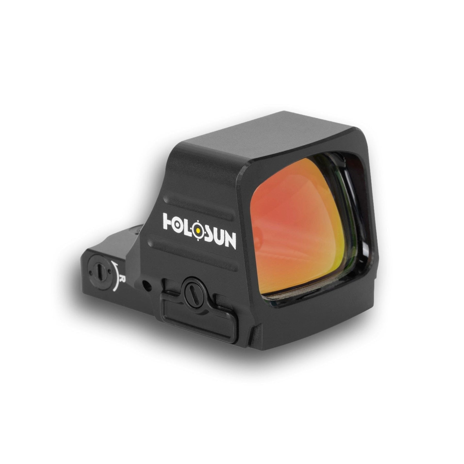 Holosun HS407COMP-GD-6 competition gold dot sight with a single 6 MOA amber aiming dot