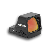 Holosun HS407COMP-GD-6 competition gold dot sight with a single 6 MOA amber aiming dot