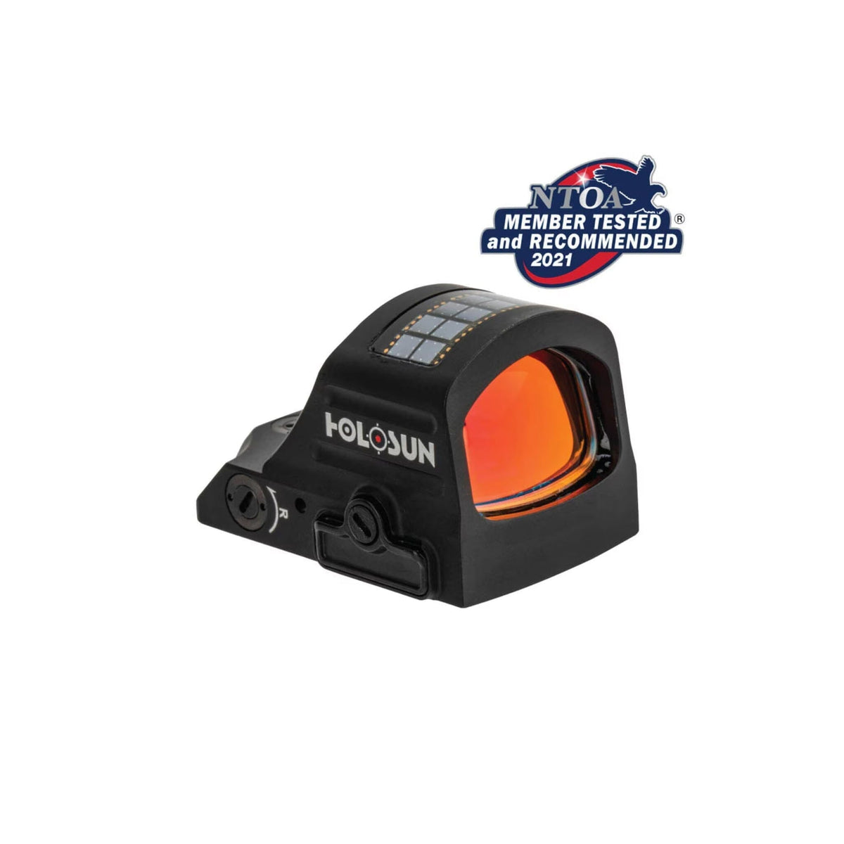 Holosun HS507C X2 red dot sight with the ACSS Vulcan chevron and guidance circle reticle