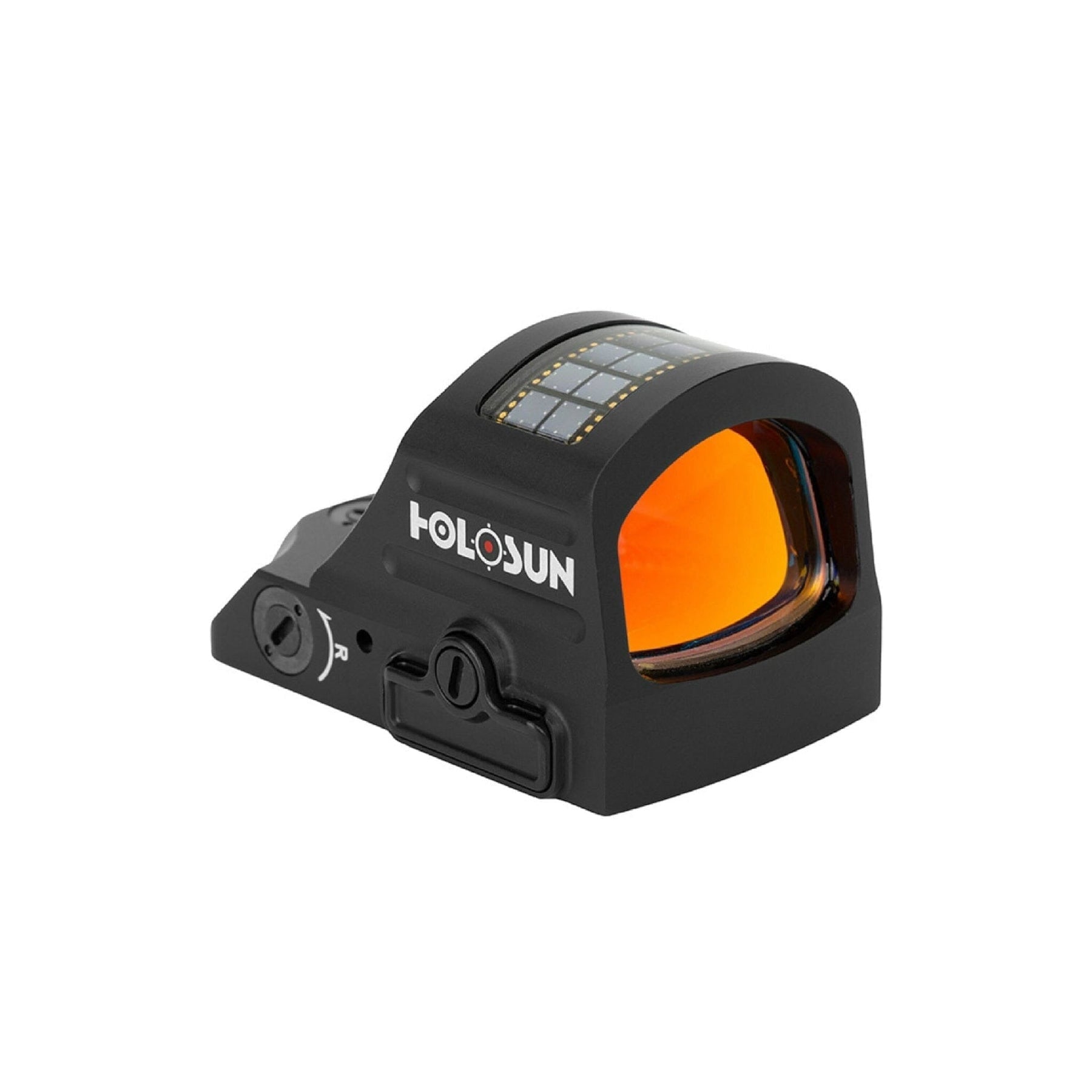 HS507C X2 red dot sight showing the solar panel that supplies Solar Failsafe supplemental power