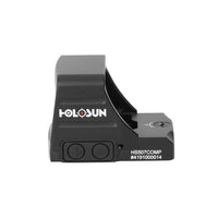 Holosun HS507COMP-GD competition sight with the oversized 1.1 by 0.87in window unilluminated