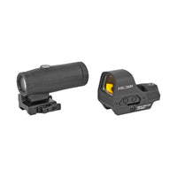 Holosun HS510C and HM3X combo showing the Solar Failsafe panel on the red dot sight