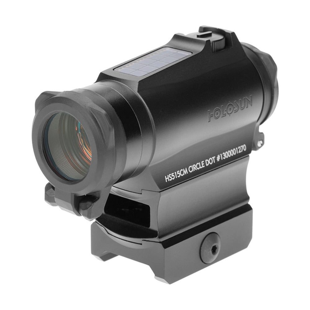 Holosun HS515CM red dot sight with the rotating lens caps and anti-reflection kill flash fitted