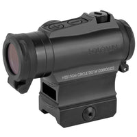 Holosun HS515GM red dot sight with its titanium hood and switchable multi-reticle system