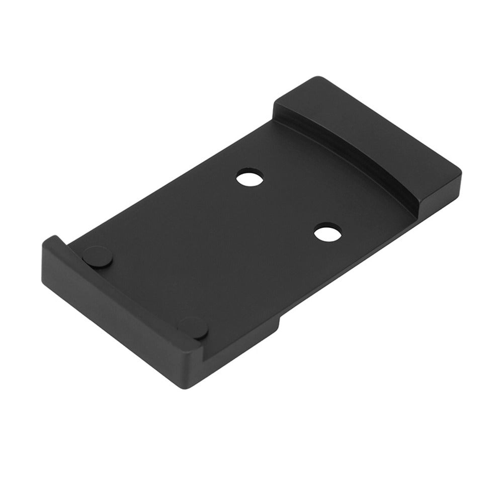 CNC machined Holosun KPLT-FN509 aluminium adapter plate with a black hard-anodised finish