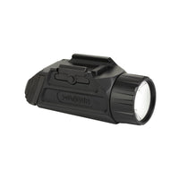Holosun P.ID HC weapon light throwing a 42,000 candela hotspot down range