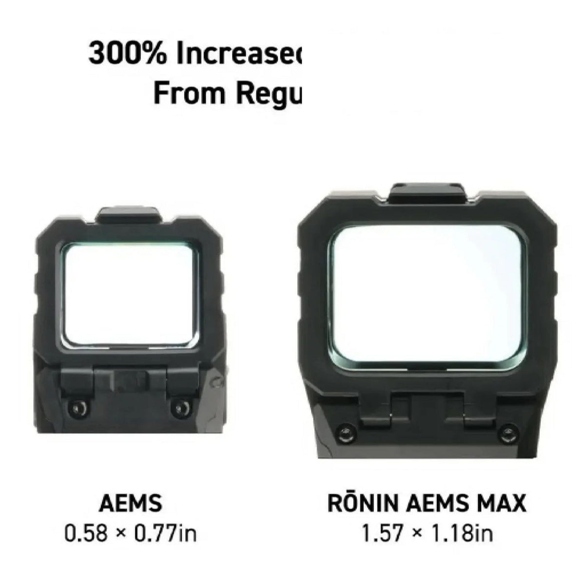 Holosun RONIN AEMS MAX green dot sight in a hard anodised 7075-T6 aluminium housing for AR-15 rifles