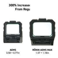 Holosun RONIN AEMS MAX green dot sight in a hard anodised 7075-T6 aluminium housing for AR-15 rifles