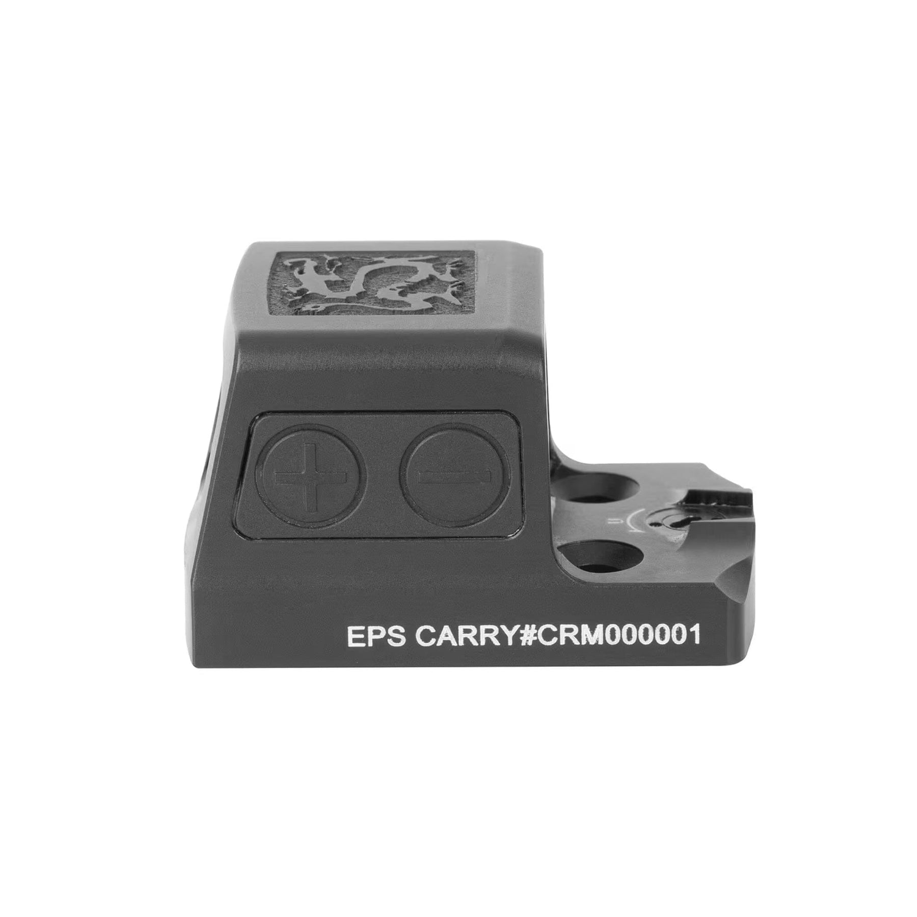 Holosun RONIN EPS Carry red dot sight showing the side-loading CR1620 battery tray