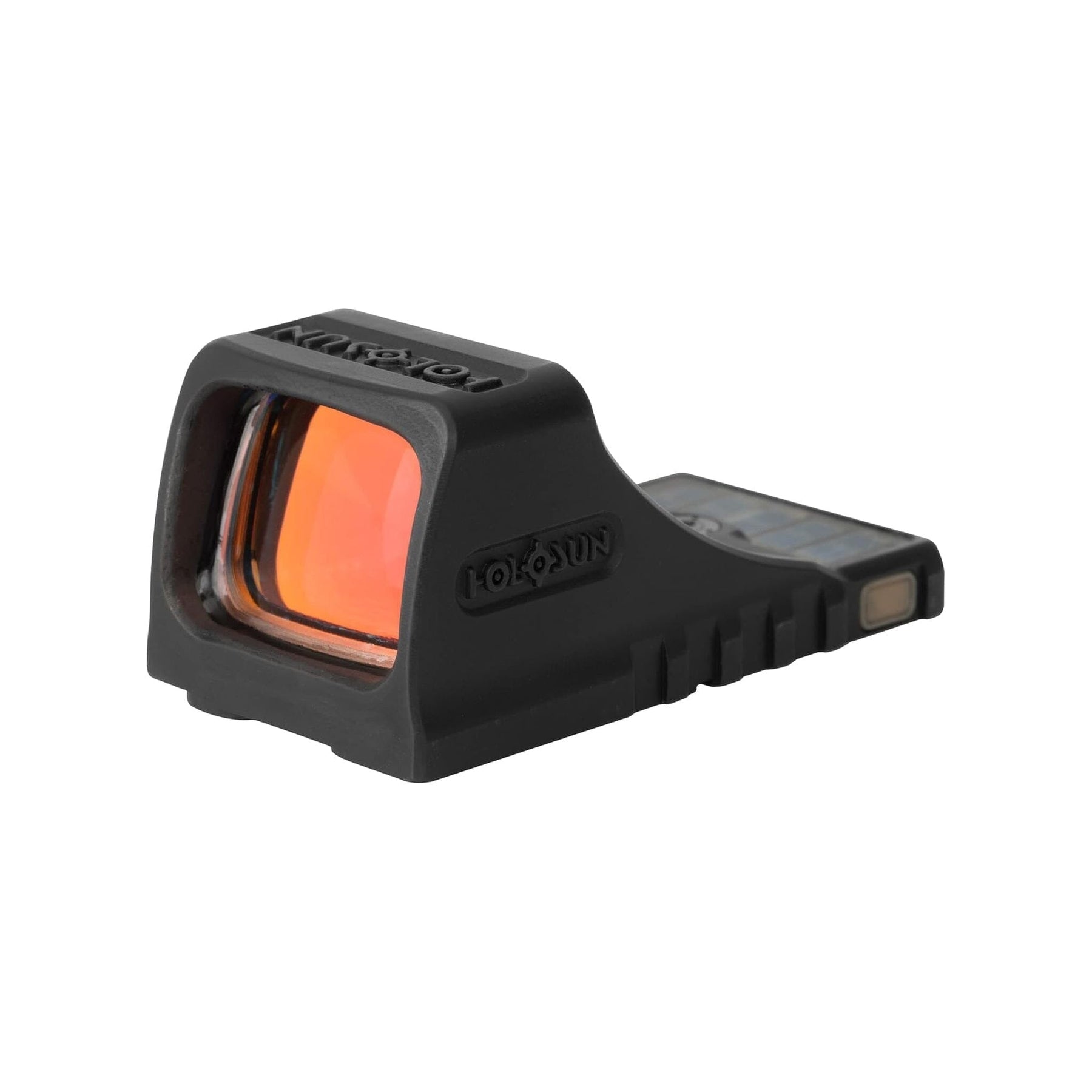 SCS MOS green dot sight showing the solar panel that charges its internal cell