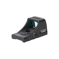 Holosun SCS PDP green dot sight showing the solar panel that charges the internal cell in daylight