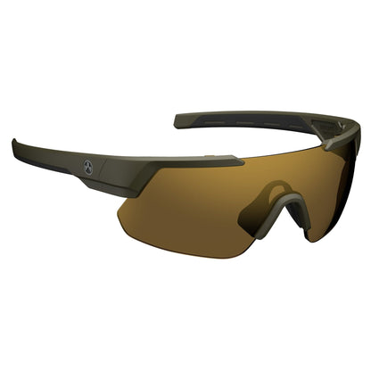 MagPul Defiant Polarized Eyewear Olive Drab Green Frame with Bronze/Gold Polarized Lens Eyewear & Sunglasses MagPul Industries 