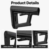 Magpul MOE PR Carbine Stock, adjustable cheek riser AR-15 stock (view 6)