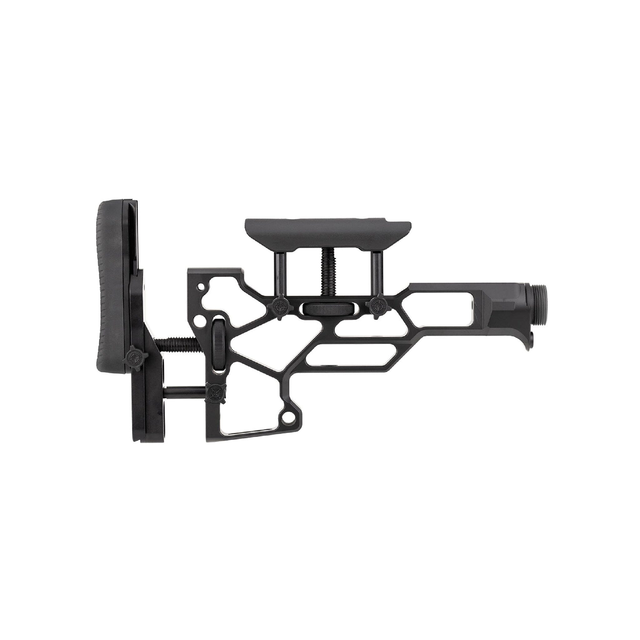 MDT SRS Standard Skeleton Rifle Buttstock - Fixed Interface - Black Rifle Stock MDT 