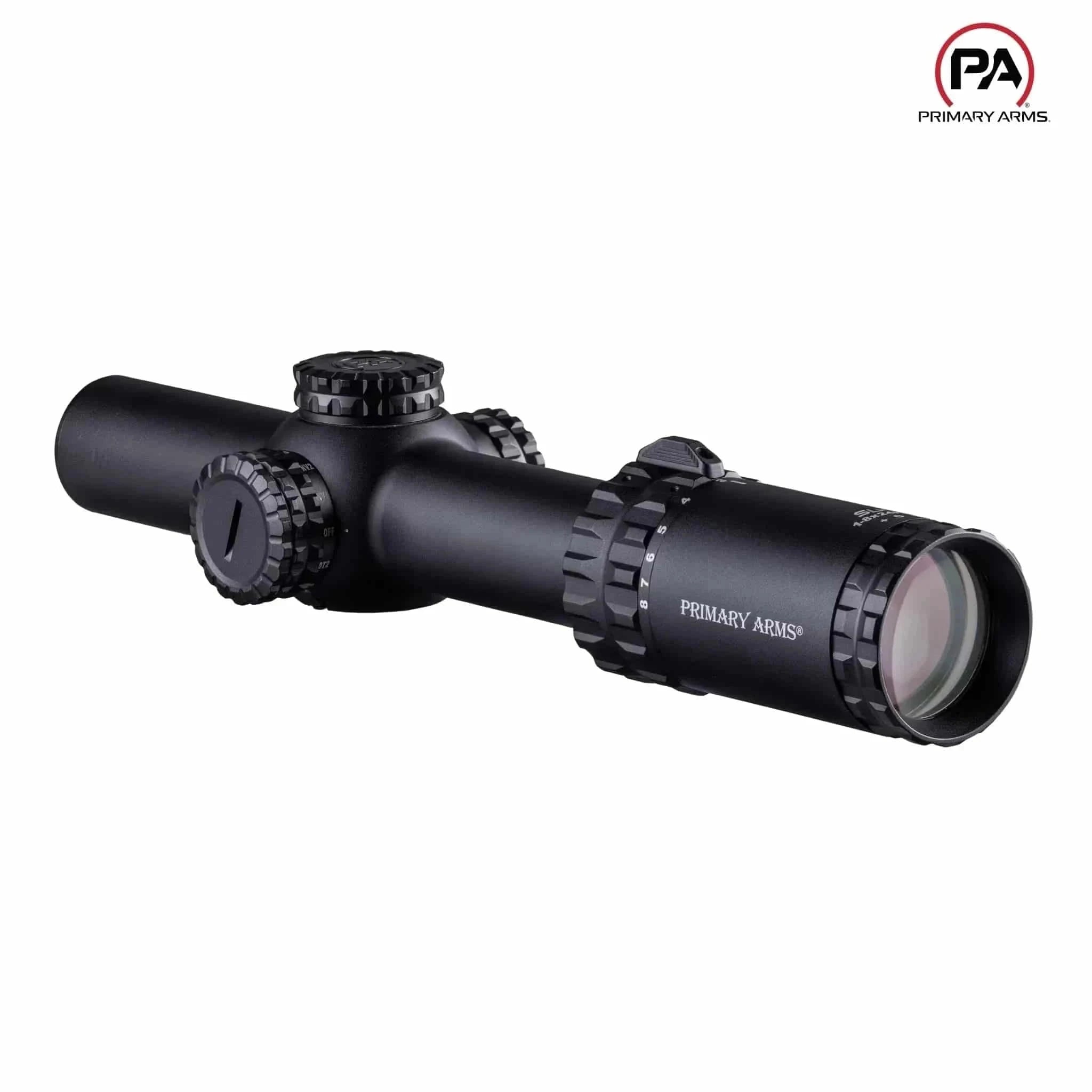 Primary Arms SLx 1–8×24 FFP Riflescope - ACSS Raptor 5.56/5.45/.308 Reticle Rifle Scope Primary Arms 