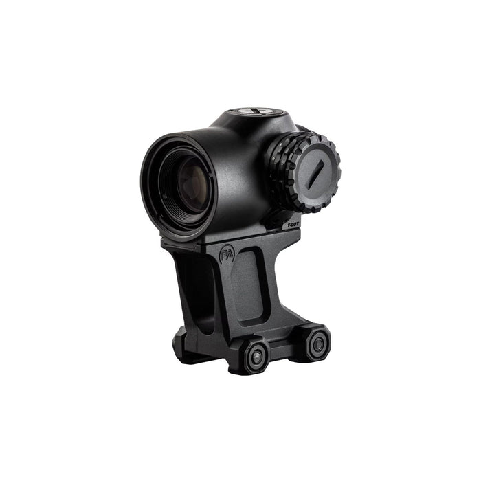 Primary Arms SLx 1X MicroPrismT scope shown with the supplied 2.26in H1/T1 pattern mount
