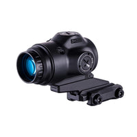 Primary Arms SLx 3X MicroPrism showing the ACSS Raptor pattern etched into the prism glass