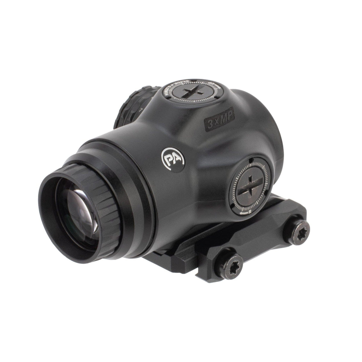 Primary Arms SLx 3X MicroPrism with its ACSS Raptor reticle etched into the prism glass