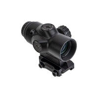 Primary Arms SLx 5X MicroPrism scope with the red illuminated ACSS Aurora MIL reticle