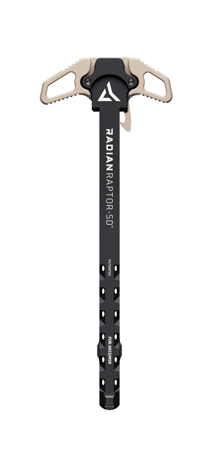 Radian Raptor-SD Ambidextrous Charging Handle for AR-15 in Flat Dark Earth