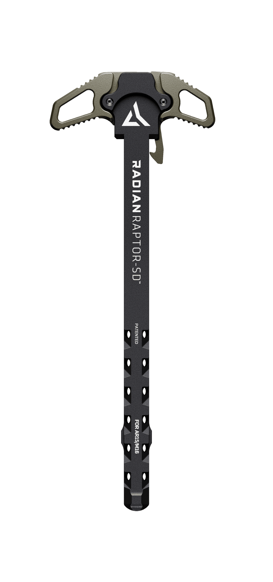 Radian Raptor-SD Ambidextrous Charging Handle for AR-15 in OD Green