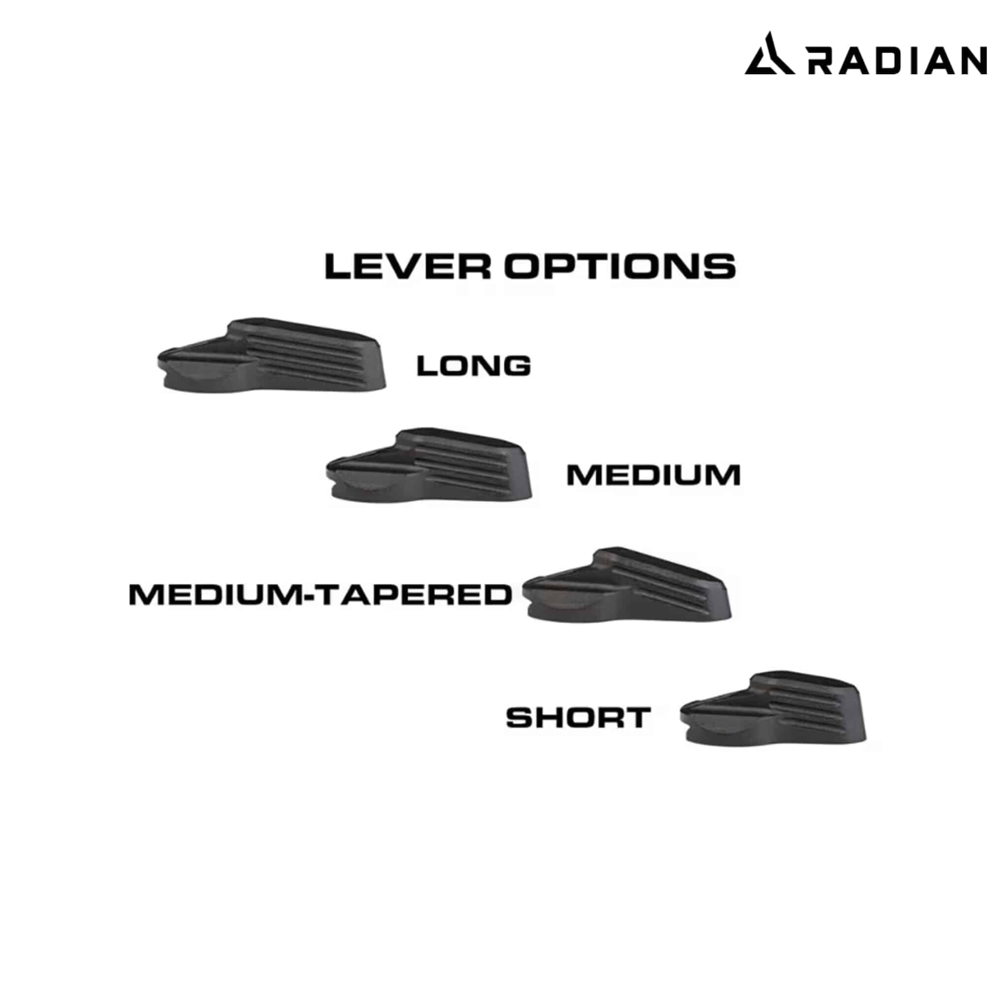Radian Talon Ambidextrous 45/90 Safety Selector 4-Lever Black Safety Selector Radian Weapons 