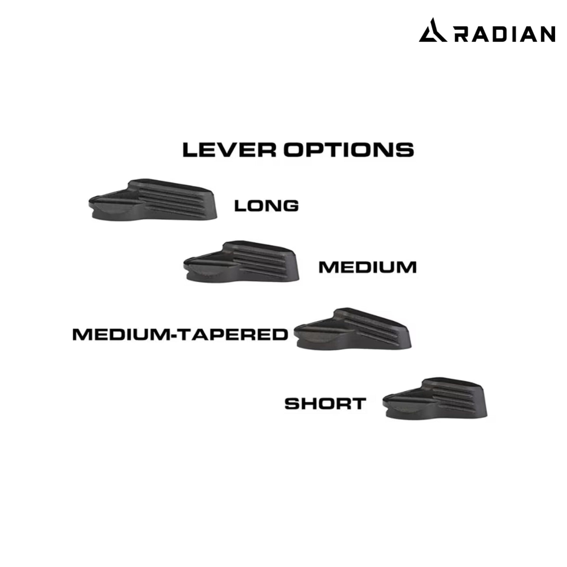 Radian Talon Ambidextrous 45/90 Safety Selector Black 4 lever - R0013 Safety Selector Radian Weapons 