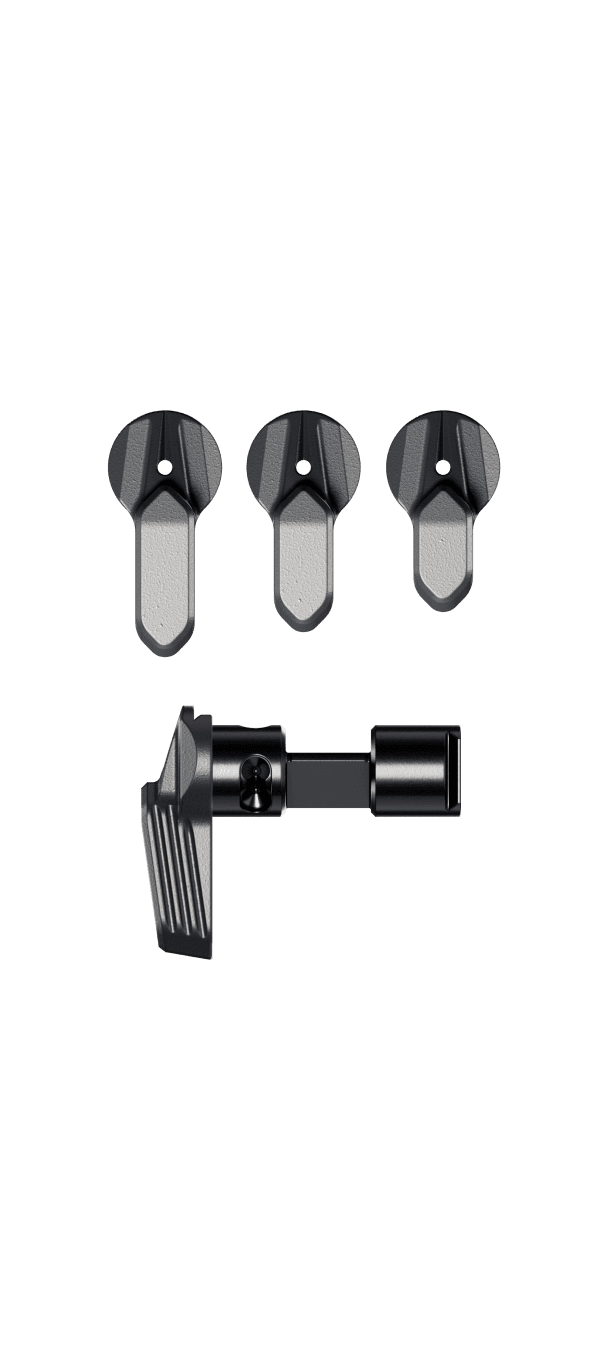 Radian Talon 45/90 Ambidextrous Safety Selector for AR-15 in Radian Grey (4-Lever)