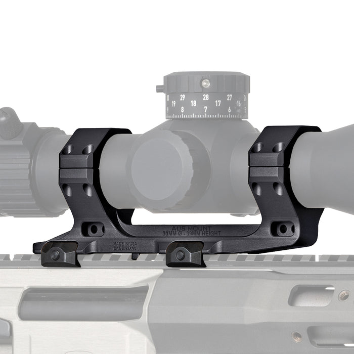 Reptilia AUS one-piece 35mm scope mount, 1.54 in. bore height, in Black Anodized