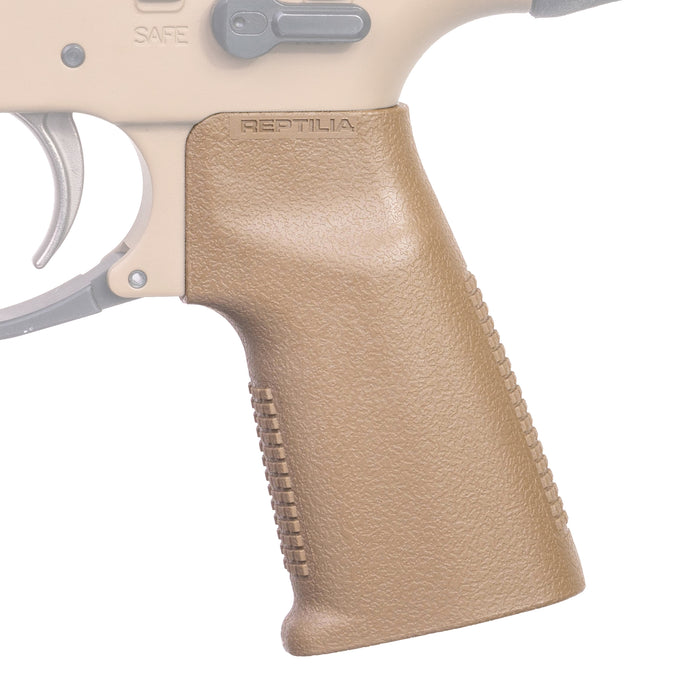 Reptilia CQG-NB Pistol Grip for AR-15/SR-25 in FDE Peanut Butter