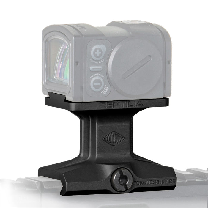 Reptilia DOT optic mount for Aimpoint ACRO and Steiner MPS, 1.93 in. height, in Black Anodized