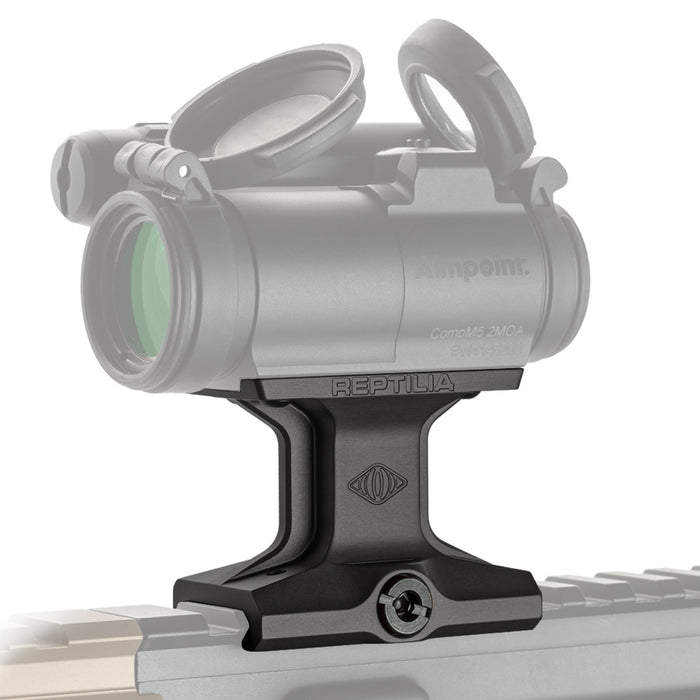 Reptilia DOT optic mount for Aimpoint Micro, 1.93 in. height, in Black Anodized