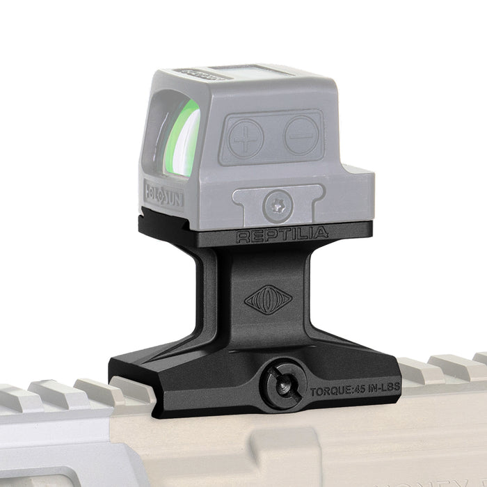 Reptilia DOT optic mount for Holosun 509T, 1.93 in. height, in Black
